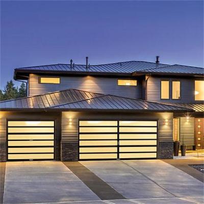 China Modern Type Modern Villa Garage Fashion Glass Door for sale