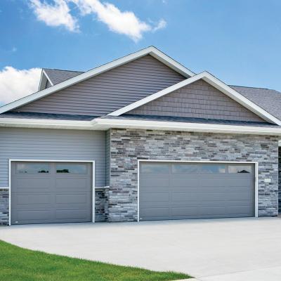 China Modern Insulated Sectional Garage Door With PU Foam Interior for sale