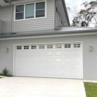 China Modern China Supplier Steel PU Foam Insulated Automatic Sectional Folding Garage Door for sale