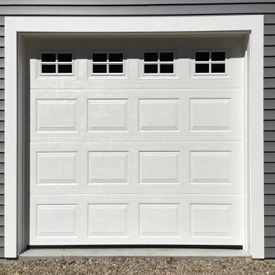 China Modern Galvanized Foam Steel Automatic Folding PU Sectional Garage Door Sale for sale