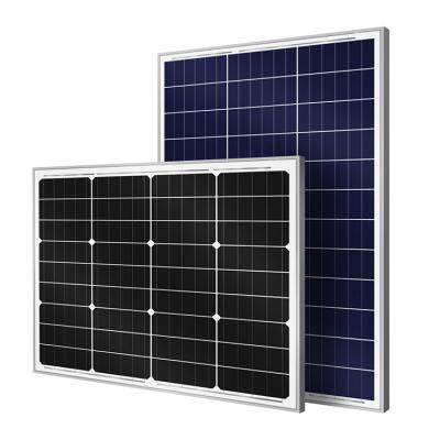 China MUDA 50W solar cells solar panel price aluminum solar panels outdoor system solar generator with solar panel for sale