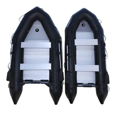 China Thickening Assault Dinghy Sports Boat Inflatable Motor Hard Bottom Boat Kayak Kayak Fishing Boat for sale