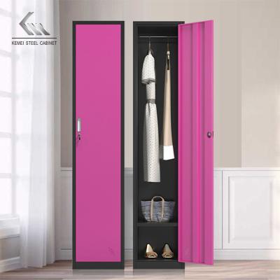 China Communal Single Sports Locker Metal Door Supplier Furniture Office Equipment Storage Cabinet Steel Gym Locker Wardrobe for sale