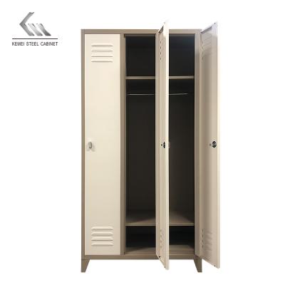 China Practical american metal foldable cupboards rta style wardrobe cabinet steel lockers for sale for sale