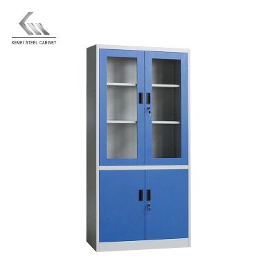 China (Others)Adjustable Wooden Filing Document Cabinet Filing Cabinets With Folding Doors Iron Straw Modern Storage Cabinet for sale