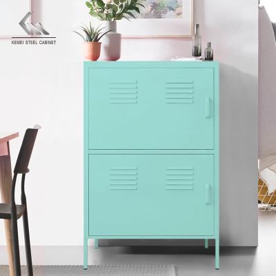 China (Amazon Other) 2021 Adjustable Easy Gather Steel Home Storage Cabinet Colorful Table Cabinet for sale