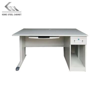 China Morden Metal Desk Weight Home Office Computer Desk Table With 2 Drawers One Seater Desk for sale