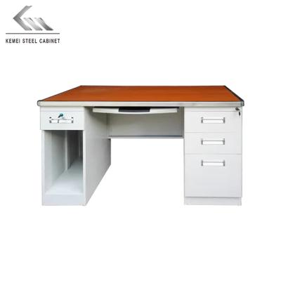 China Modern Morden Office Furniture Office MDF Desk Bachelor Computer Table Metal Desk for sale