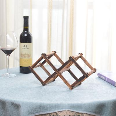 China Hot Selling Customized High Quality Wooden Wine Bottle Rack Collapsible for sale