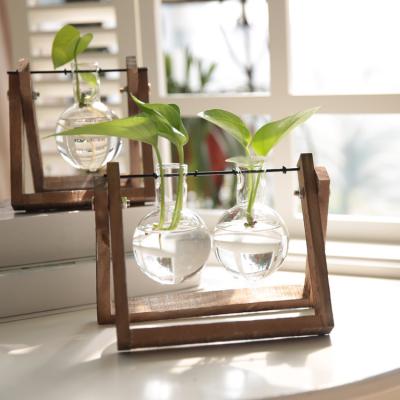 China Mini Greenhouse Modern Wholesale Glass Hanging Glass Vase for Plants and Decoration Accessories for sale