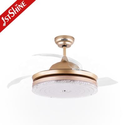 China 1stshine High Performance Foldable Fancy Dining Room Ceiling Fan with Hidden Blades for sale