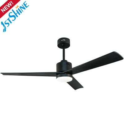 China 1stshine Low Noise DC Motor 3 Blades Modern Ceiling Fan Solid Wood Decorative Led Fan for sale