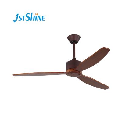 China 1stshine 220v Blade Ceiling Fan Light Wooden Wood Decorative Ceiling Fan Woodless for sale