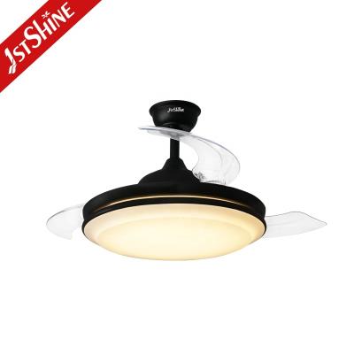 China 1stshine Small Foldable Design Led Lighting Remote Control Retractable Ceiling Fan for sale