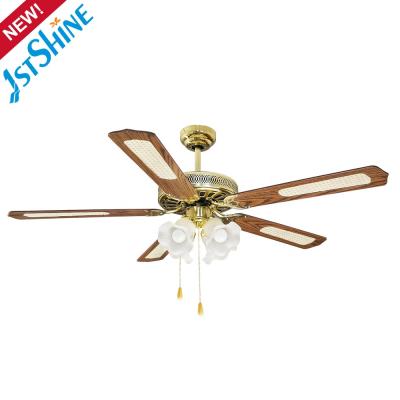 China With Light 1stshine 52 Inch Classic Decorative Ceiling Fan Chain And Pull Lamp for sale