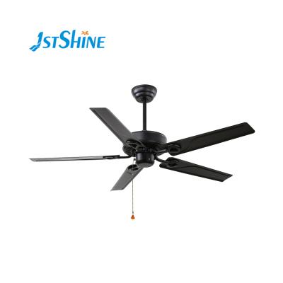 China With 1stshine 52 inch metal blade decorative light 5 blade lower price 52 inch metal blade ceiling fan with light for sale