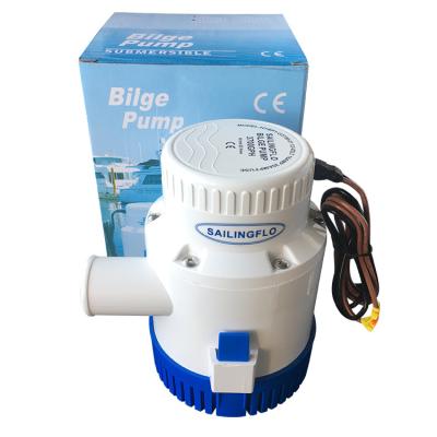 China New Yacht 4000GPH Water SubmersibleRV Boat Marine Plumbing Electric Bilge Pumps for sale