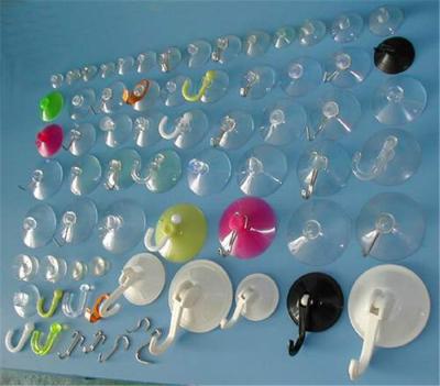 China Colorful pvc and plastic suction cups for sale