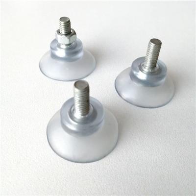 China Dai32mm 15mm Suction Cup For Wood Surface , M6 Screw Small Vacuum Suction Cups for sale