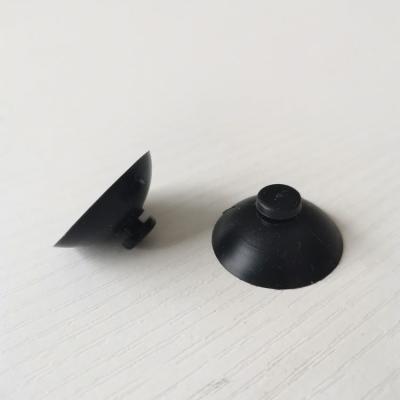 China 25mm Silicone Rubber Mushroom Head Suction Cups Black Color for sale