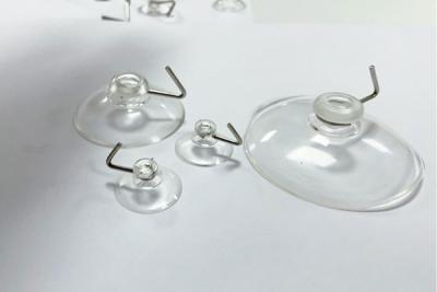 China Stainless Steel Hook Clear Custom Suction Cups For Window for sale