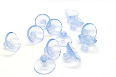 China Clear 15mm Small Suction Cups For Glass Table Mushroom Head for sale