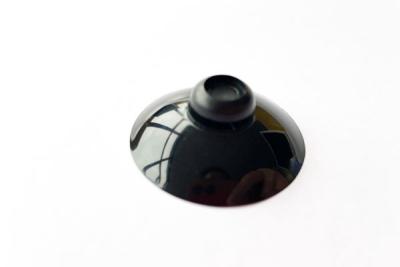 China 40 mm B# black color PVC mushroom head toys hanger on glass plastic suction cup for sale