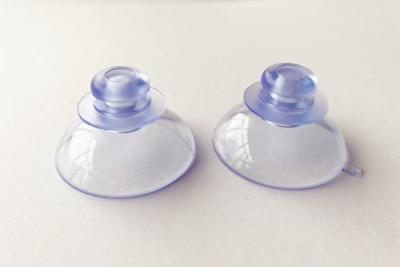 China 42 mm C# PVC custom high level model mushroom head glass plastic suction cup for sale