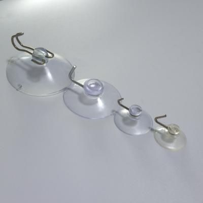 China stick on glass and hanger mushroom head suction cups with staineless steel hook for sale