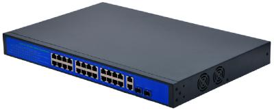 China CCTV Camera/Wireless Networking Equipment ethernet optic fiber switch 24-port POE switch for sale