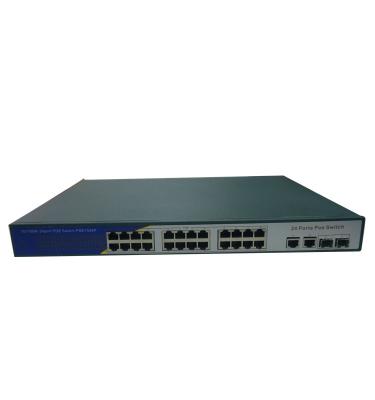 China 10/100/1000M Managed Pure-Gigabit 24 ports Switch POE for sale