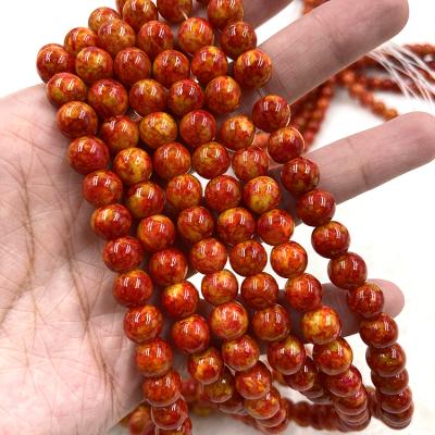 China Almost Similar As Picture Glass Beads Of Real Orange Treasures Beads For Decoration for sale