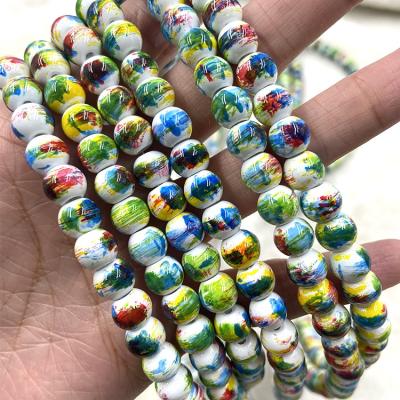 China Almost Similar As Real Treasures Beads Factory Glass Beads New Design Direct White Colorful Picture For Decoration for sale