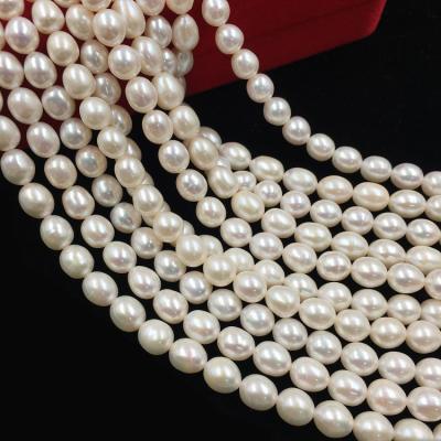 China Pearl 8-9mm Natural White Freshwater Rice White Loose Freshwater Pearl Beads Freshwater Pearl Jewelry Price for sale