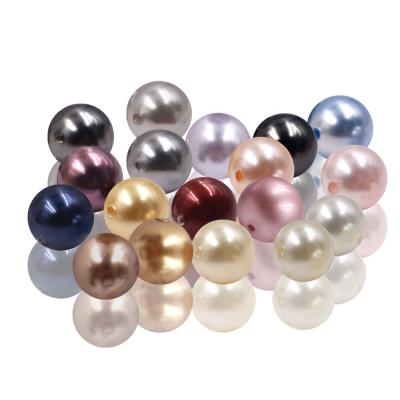 China Chic Garment Accessories or Necklace or Ring or Bracelet or Earring Baby Beads 4mm Pearl Glass Beads Perfect Round Bead Colored Crystal Pearl for Pearl Jewelry Set False for sale