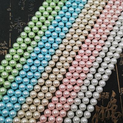 China Crystal 8mm 5A High Quality Shinny Spring Crystal Pearl Easter Bracelet Loose Colorful Bead Accessory for sale