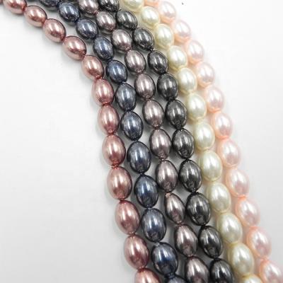 China Crystal Waist Necklace Rice Shaped pearl the pearl jewelry necklace for sale