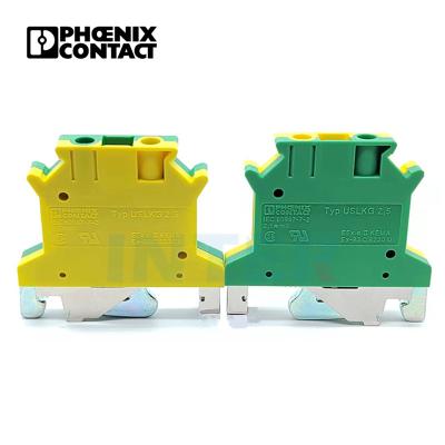 China 0441025 USLKG 2.5 Multi-Connection Ground Modular Terminal Block Feed Through 2.5mm2 Rail Mount Terminal Blocks for sale