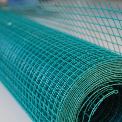 China Barrier Mesh Factory Sales! ! Green Vinyl Coated Welded Mesh Roll 18/50*50mm/1.2*22m for sale