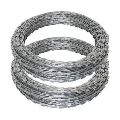 China Professional Steel Wire Factory Galvanized Stainless Steel Razor Wire for sale