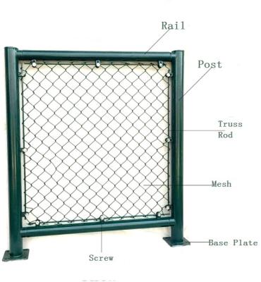 China Fence 2021 Hot Sales Chain Link Fence Mesh Design For Sports Playground for sale