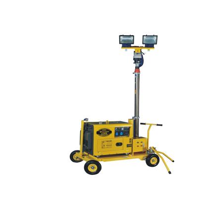 China Outdoor Mobile High Power LED Lighting Tower Generator Diesel Light Event Tower for sale