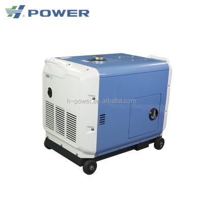 China New guy! ! ! ! Small Silent Type 6KVA/5KW Diesel Generator HP7000LN With Enlarge Fue Tank, Noise Reaches To 67DB! ! ! 24L for sale