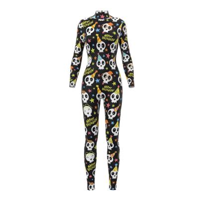 China Aooge Cailian Breathable 3d Clothing Jumpsuits Summer Blouse Shapewear Custom Printing Jumpsuit for sale