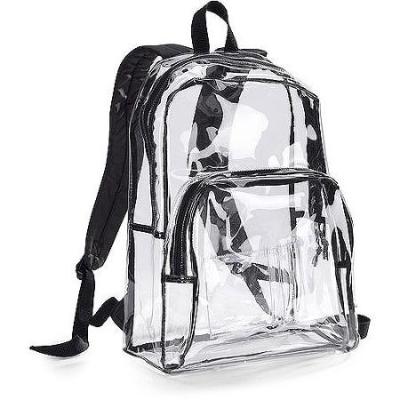 China Clear With Black Trim Backpack for sale