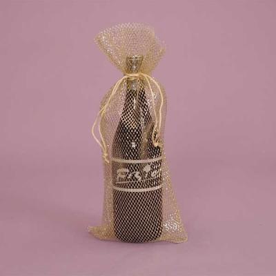 China Mesh Fabric Wine Bag for sale