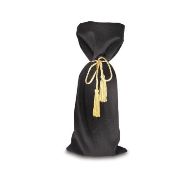 China Black Velvet Wine Bag for sale