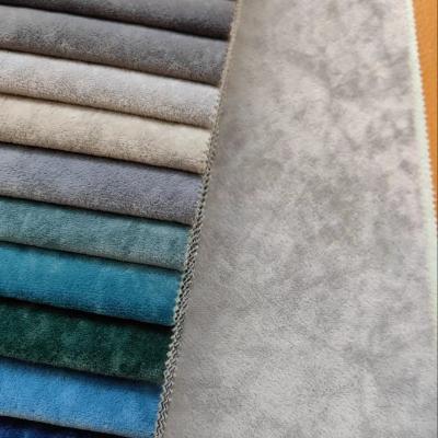 China Tear-Resistant Ice Matte Velvet In Sofa Curtain Running Wool Competitive Price Bonding High Quality Fabric for sale