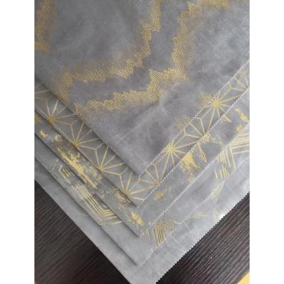 China Factory free sample crystal metallic design in Italy fireproof velvet room supply velvet curtain for sale