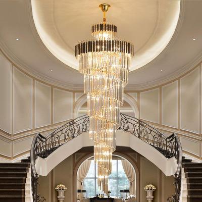 China Hot Selling Minimalist European Crystal Chandeliers Top Quality Crystal Modern Crystal Hotel Led Lamp Chandelier For Hotel for sale